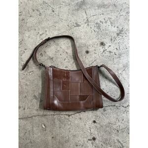 Frye Melissa‎ Leather & Suede Patchwork Purse Adjustable Patch Crossbody Bag